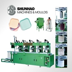 5-Head Melamine Tableware Polishing Machine With Taiwan Technology